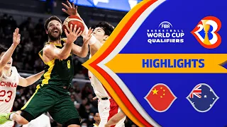 🇨🇳 CHN - 🇦🇺 AUS | Basketball Highlights - #FIBAWC 2023 Qualifiers