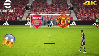 eFootball 2024! | Penalty Shootout - Manchester United vs Arsenal | [4K™]