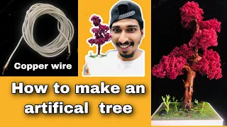 How to make an artificial  tree. BONSAI OWN HANDS #art&techsz #ksd_vlogs  ksd vlogs