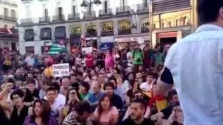 Anti-monarchy protest in Madrid June 7 2014