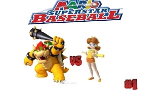 Mario Superstar Baseball: Bowser Flames vs Daisy Lillies part 1