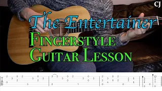 The Entertainer - Chet Atkins/Richard Smith (With Tab) | Watch & Learn Fingerstyle Guitar Lesson