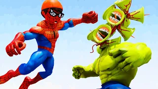 Siren Head Hulk Transform Tani - Scary Teacher Spider Nick Love Tani Happy Ending