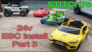 Kids Ride on car ESC Fitting Part 3 | Power Wheels 24v Upgrade | Motor Controller Fitting