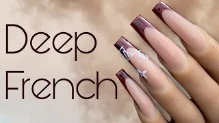 The Easiest Way To Do French Nails | Beginner Nail Art Tutorial | Fall Nails