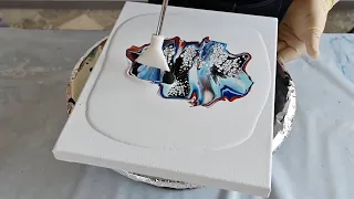 Minimalist Acrylic Pour for Beginners ~ Webbing Effects with a NEW Ingredient