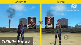 NEW ANTONIO VS NEW SHANI ABILITY TEST FREE FIRE | GARENA FREE FIRE