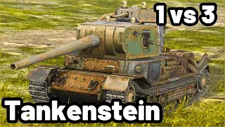 Tankenstein | 6.1K DAMAGE | 1 VS 3 | WOT Blitz Pro Replays
