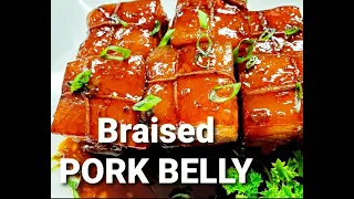 DELICIOUS Chinese BRAISED PORK BELLY - DONG PO ROU PORK BELLY IN SHAOXING WINE RECIPE