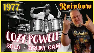 Rainbow - Still I'm Sad (Cozy Powell) Drum Solo Drum Cam (REACTION) 1977 Live| Thunder God