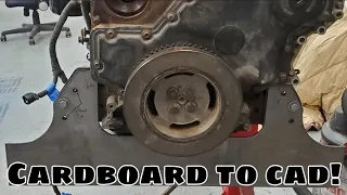 Cummins Jet Boat Part 2. CNC Cutting the Front Engine Plate.