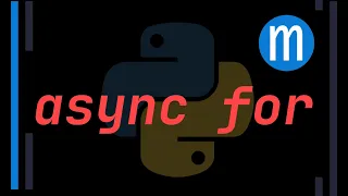 Async for loops in Python