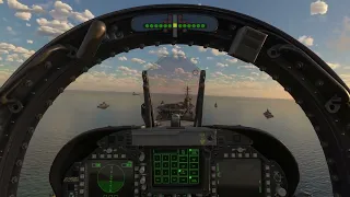 MSFS Top Gun: Maverick carrier landing in F18E Super Hornet (first try)