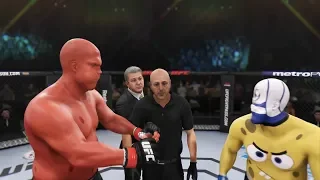 Patrick Star vs. SpongeBob (EA Sport UFC 3) - CPU vs. CPU - Crazy UFC 👊🤪