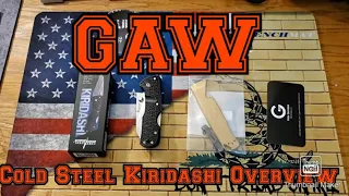 GIVEAWAY!! And Overview of Cold Steel Kiridashi