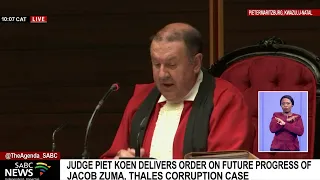 Judge Piet Koen says postponement of Zuma Trial to end-January 2023 is in best interests of justice