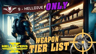 Choose your weapon | Quick guide to Helldive | Tier list Helldivers 2 | how to best weapon for bugs.