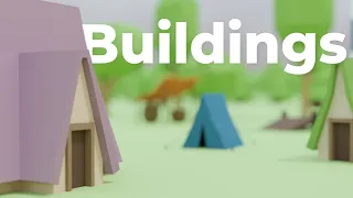 I Created BUILDINGS for My Game in Blender!