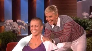 Ellen Shaves Kellie's Head