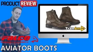 FALCO Aviator Retro/Vintage Motorcycle Boots Review - Full HD | Bikerheadz.co.uk