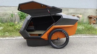 Neuster Wurf eines Fahrradwohnwagens, Expedition Trailer für Bikes.