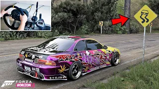 2JZ Lexus SC300 CRAZY Drifting - Forza Horizon 5 |  Steering Wheel + Shifter Gameplay