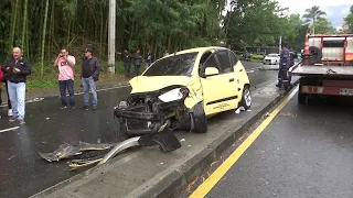 Nueve lesionados y 14 vehículos chocados en El Poblado - Teleantioquia Noticias