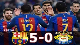 Barcelona vs Las Palmas 5 0 All Goals & Extended Highlights   La Liga 14 1 2017 HD