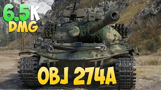 Obj 274a - 6 Frags 6.5K Damage - Big Circle! - World Of Tanks