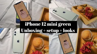 iPhone 12 mini unboxing + setup + looks