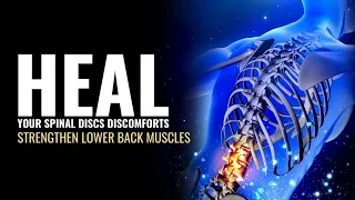 Heal Your Spinal Discs Discomforts | Strengthen Lower Back Muscles for Instant Pain Relief | 741 Hz