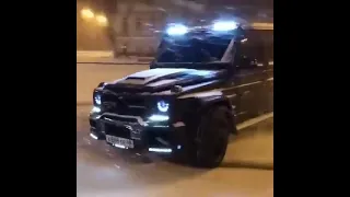 Snow drift: G63 AMG BRABUS brutal sound