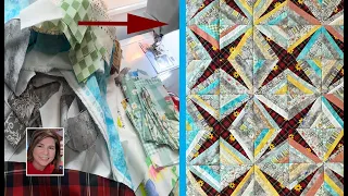 ♻️ TAME YOUR SCRAPS ♻️ | This beautiful quilt is easy and beginner friendly! | Free Quilt Tutorial