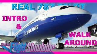 Boeing 787 Dreamliner Introduction and Walkaround! With a Real 787 Pilot MSFS