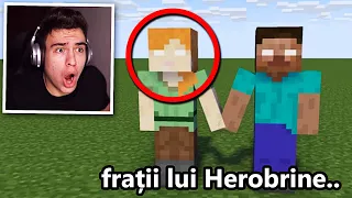 Am găsit FRAȚII LUI HEROBRINE în MINECRAFT! (Alexbrine, Netherbrine etc.)