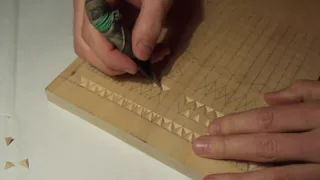Геометрическая резьба по дереву. Урок 2 (geometric wood carving)