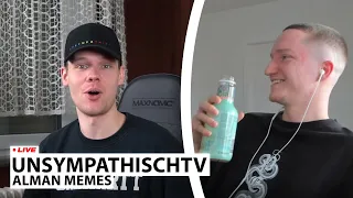 Justin reagiert auf ALMAN MEMES von UnsympathischTV | Live - Reaktion