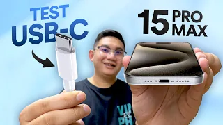 Test USB-C 3 trên iPhone 15 Pro Max: có làm được như Android?