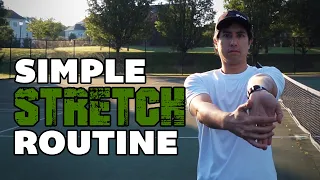 10 min TENNIS STRETCH ROUTINE for Flexibility and Injury Prevention