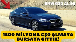 BURSAYA  1.500.000 TL YE BMW G30 ALMAYA GİTTİK !! M SPORT XDrive.