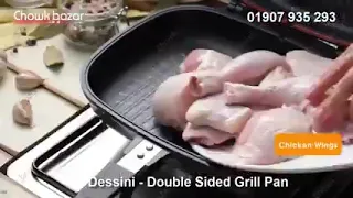 Cooking with the double side grill pan