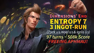 DFFOO GL Dimensions' End ENTROPY 7 (Rerun1) ft. 3 Ingots (with non-CB Zack, Noel +0/3, Ignis +0/3)