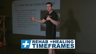 Rehab and Healing Timeframes - LUMBAR SPINE Course Segment | Tim Keeley | Physio REHAB