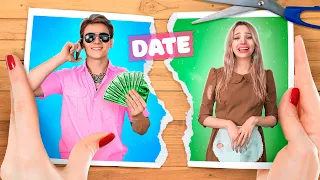 I Fell in Love with a Millionaire || Rich Boyfriend VS Poor Boyfriend