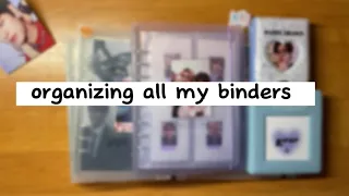 небольшая организация всех моих биндеров || organizing all my binders