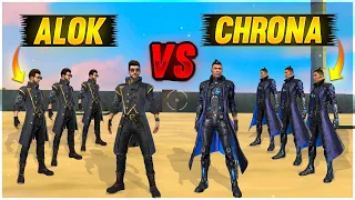 DJ ALOK vs CHRONO FACTORY CHALLENGE😂|4 VS 4 WHO WILL WIN ?| PRINCE BHAI | #factoryfreefire