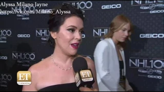 Alyssa Milano At The NHL 100 Gala ETCanada com