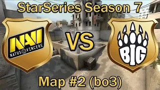 Крутой ДАСТ2 от НАВИ и БИГ | NaVi vs BIG Map #2 (bo3) de_dust2 [RU] | StarSeries Season 7