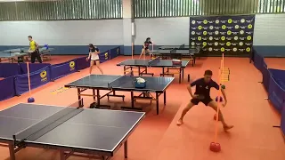 Table tennis: Coordination agility and shadow.