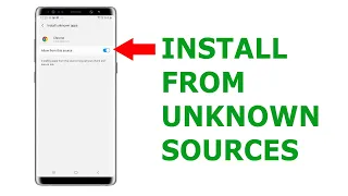 Install Unknown Apps | Install Unknown sources disabled | Allow from other sources